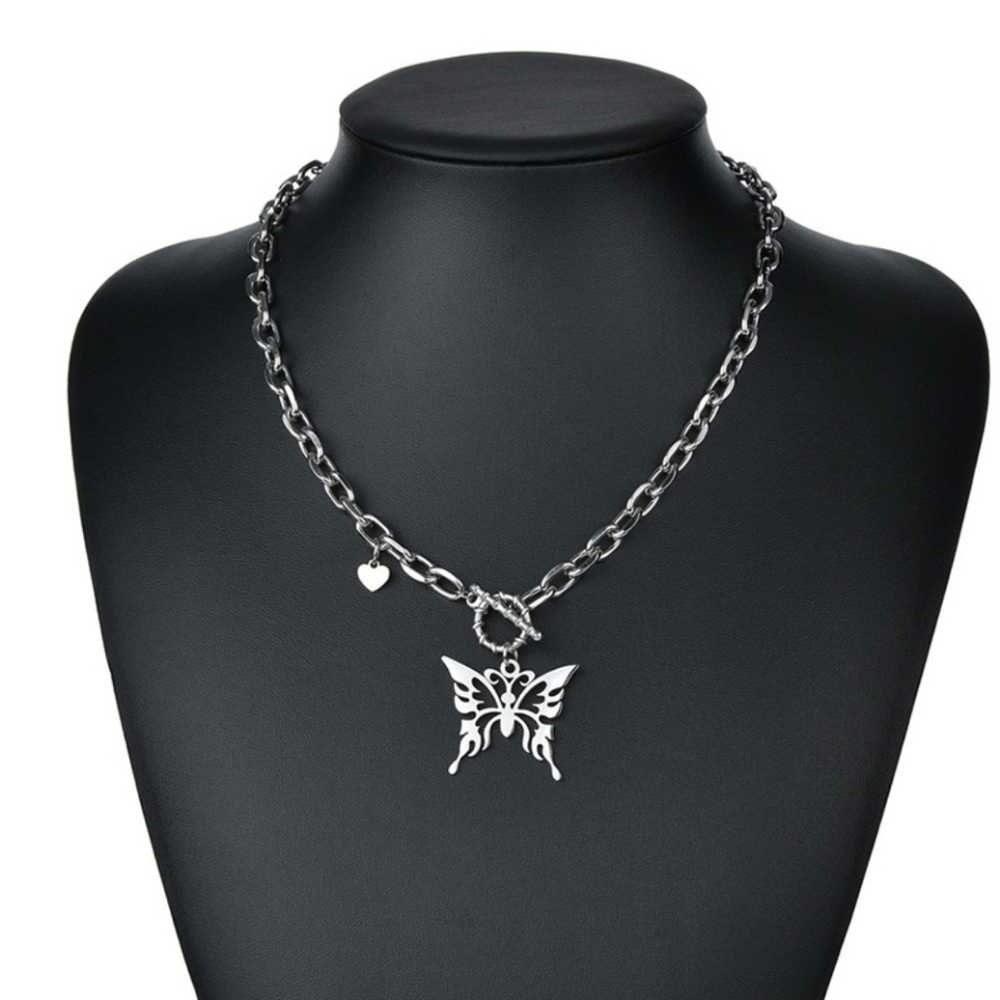Butterfly Stainless Steel Necklace